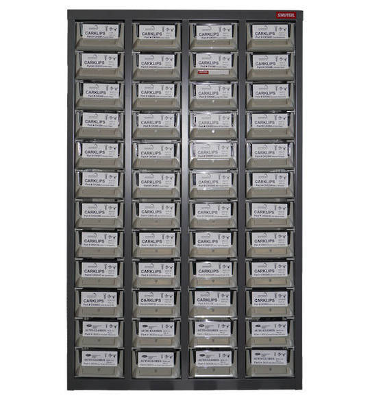 Carklips 48 Drawer Cabinet with 870 Top Selling CarKlips and Bulbs ...